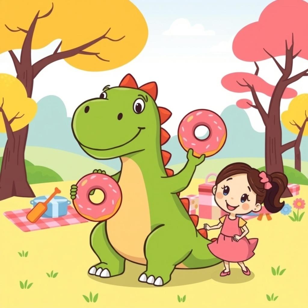 Dino Discovers Delicious Doughnuts
