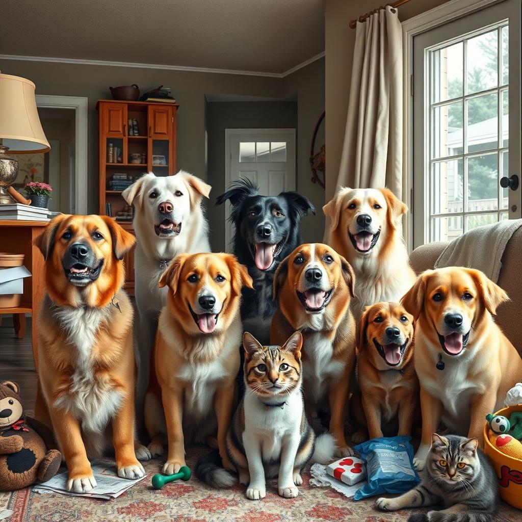 Six Dogs, One Home