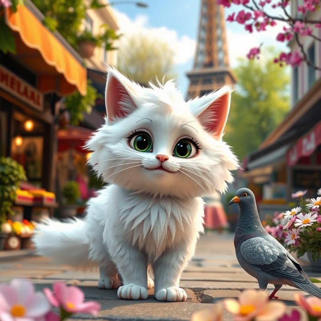 Fluffy's Parisian Adventure