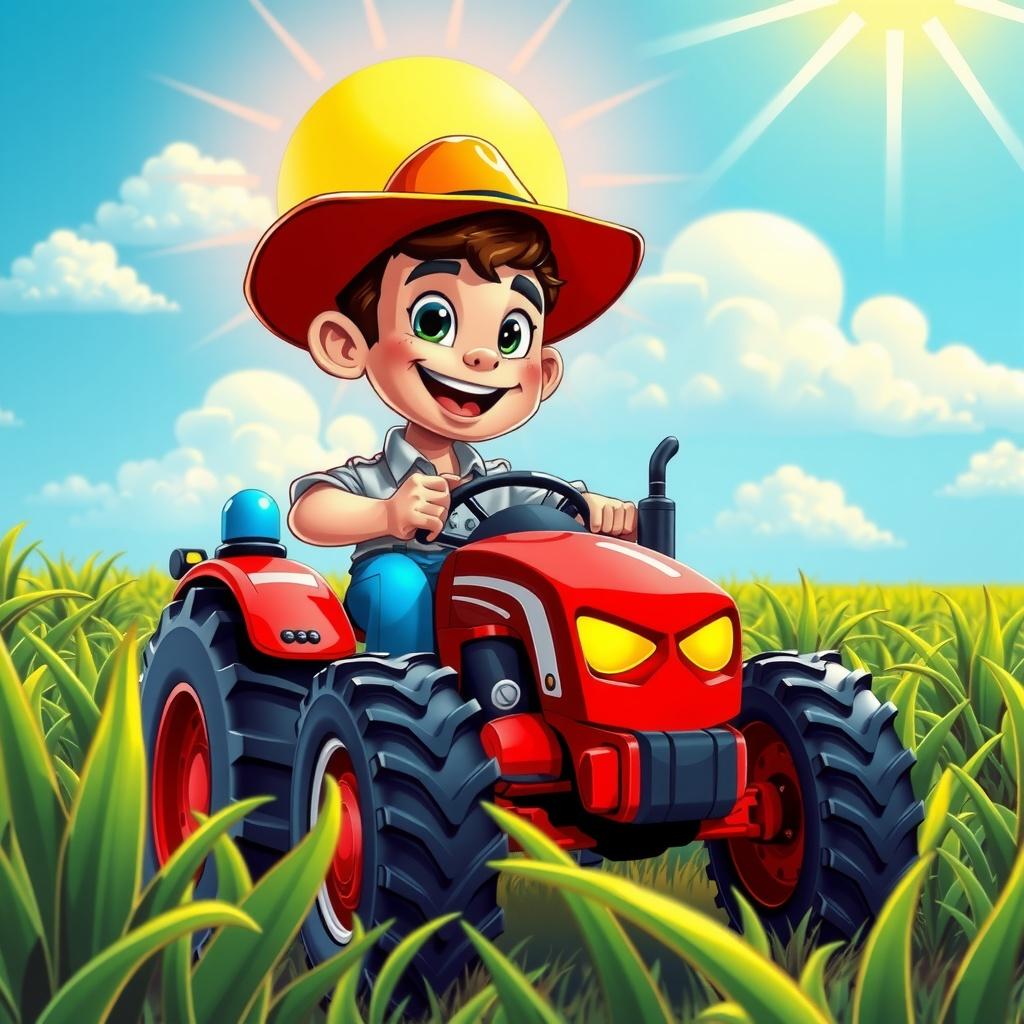 The Farmer and His Trusty Tractor