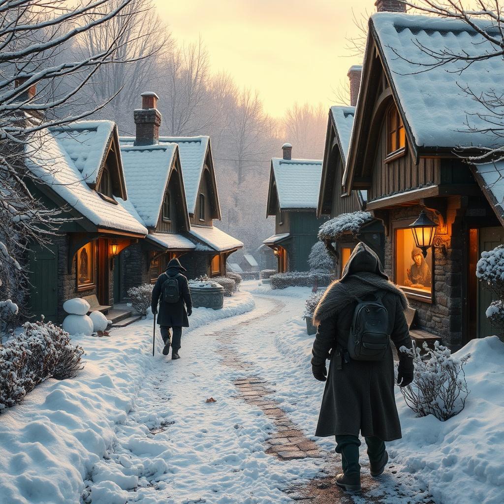 The Secret Path in the Snowy Village