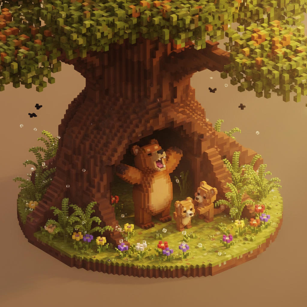 The Bear Family’s Honey Hunt