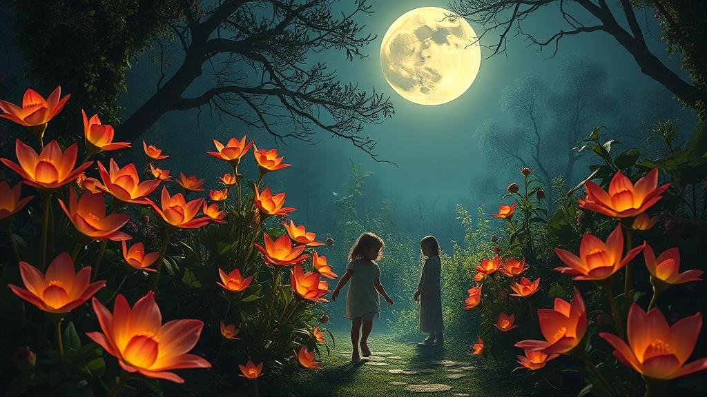 The Enchanted Moonlit Garden