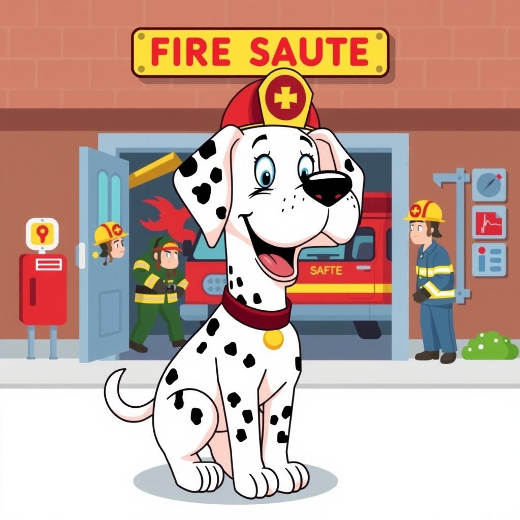 Piper the Firehouse Dalmatian