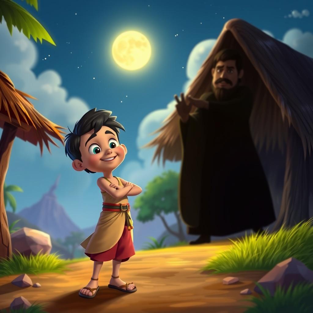 Moonlit Village Harmony