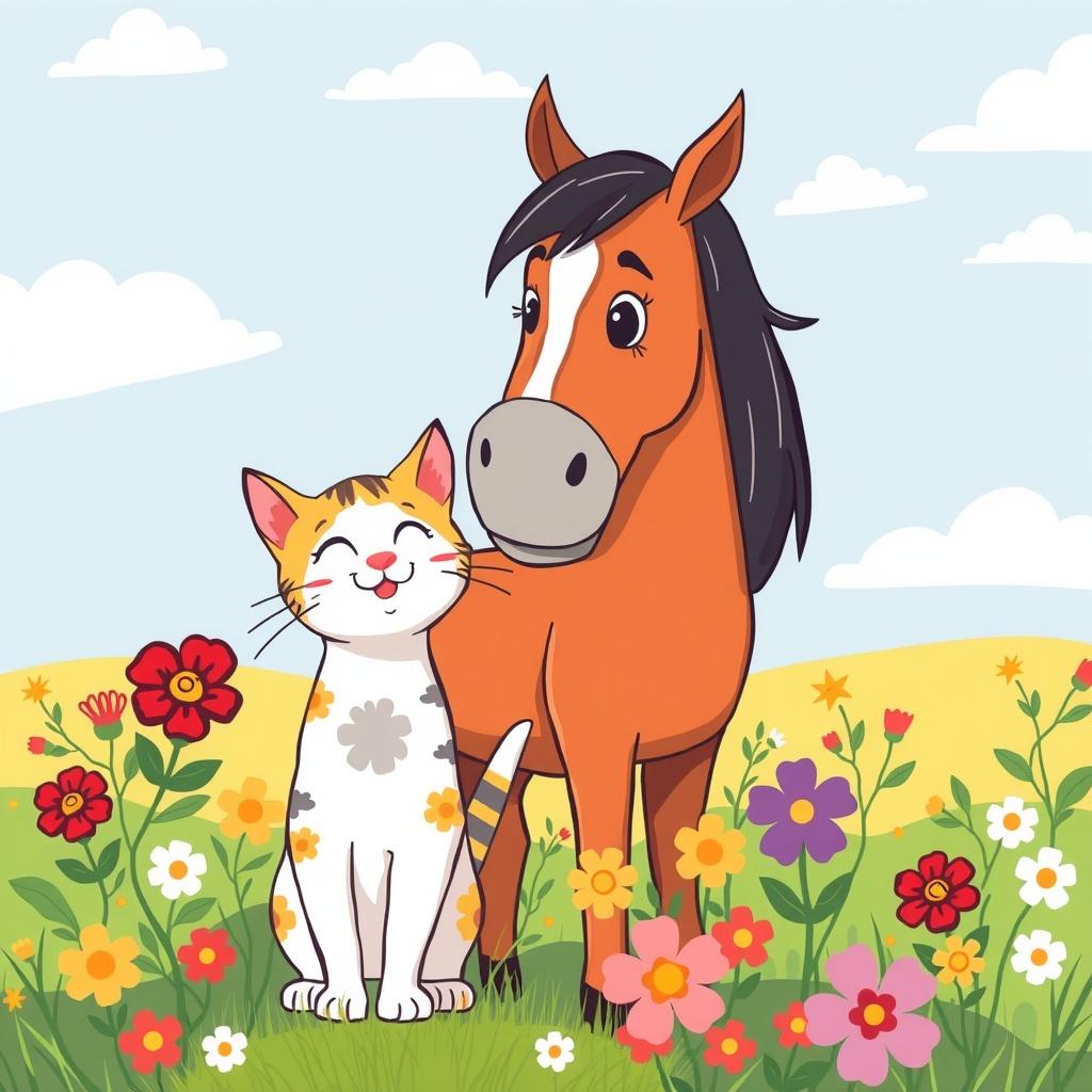 Whiskers and Hooves: A Tale of Friendship