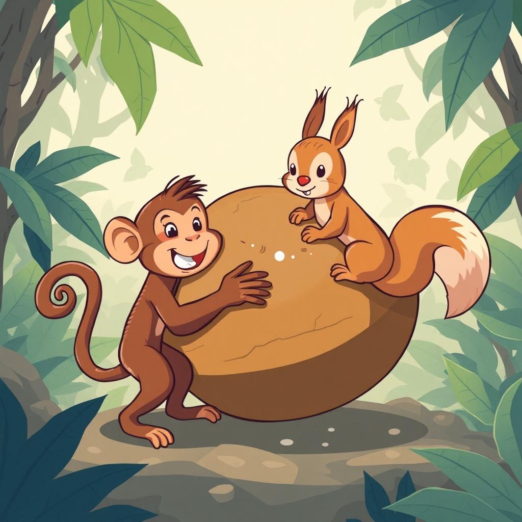 बंदर और गिलहरी की कहानी cover image