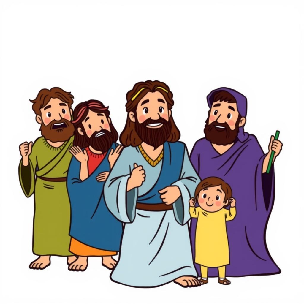 The Story of Jesus and His Disciples: A Coloring Book Journey