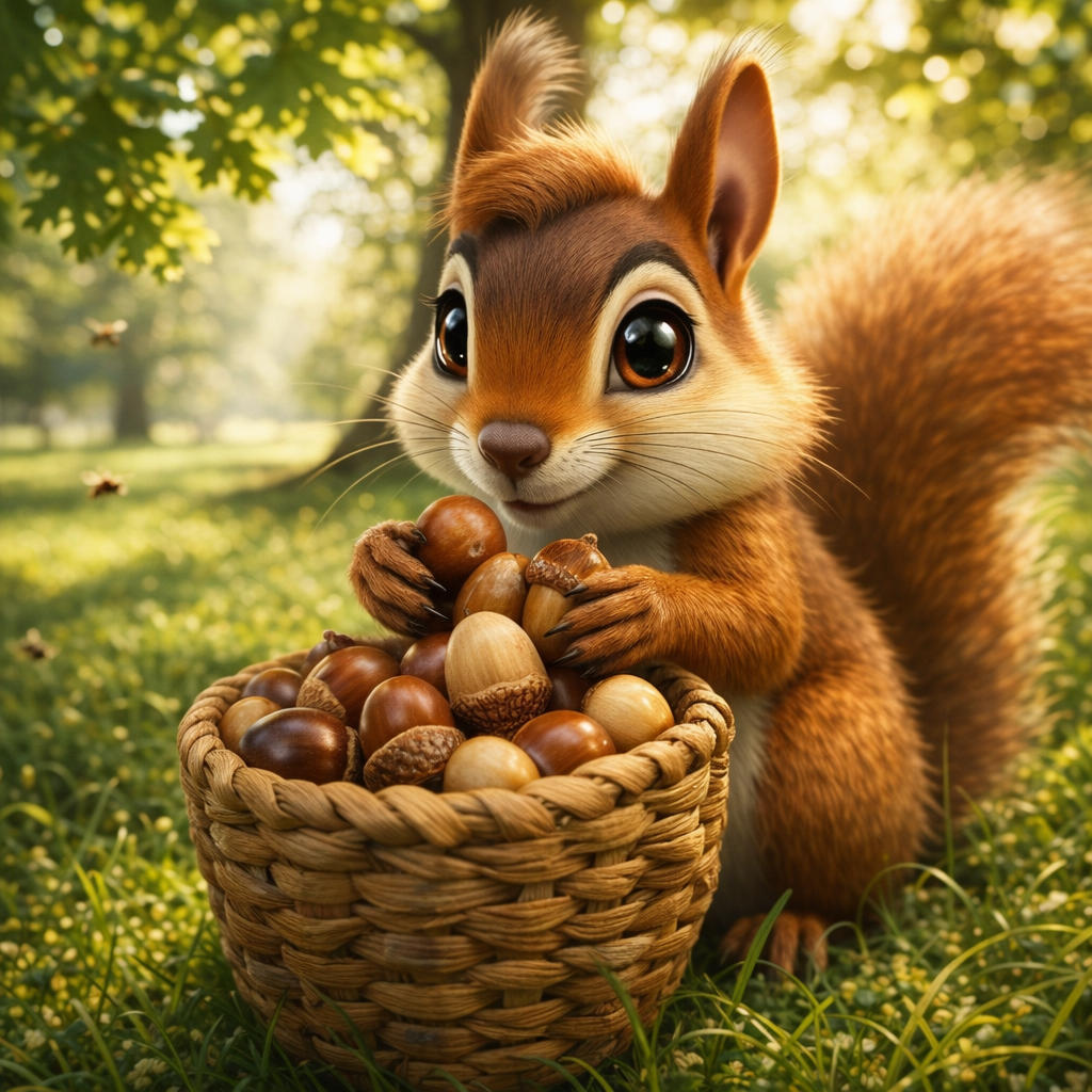 The Little Squirrel Who Learned to Share