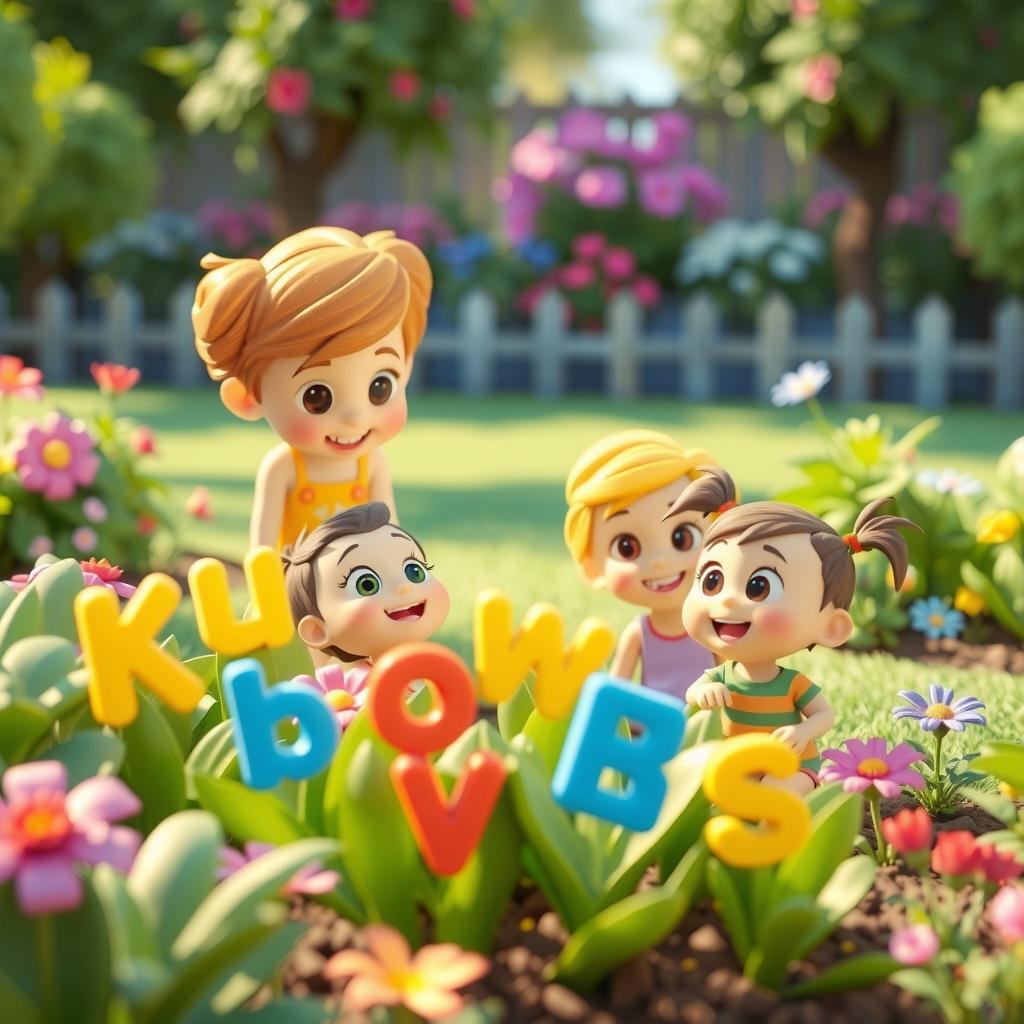 Alex and Bella’s Alphabet Garden Adventure