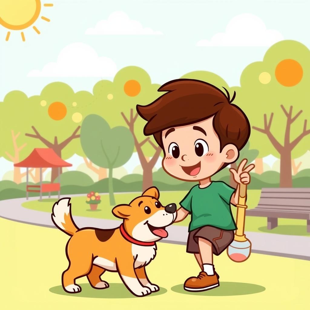 The Boy and His Loyal Companion