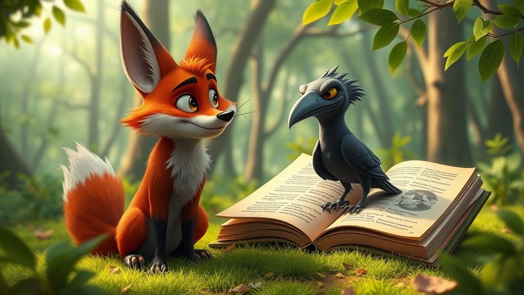 The Clever Fox and the Foolish Crow cover image