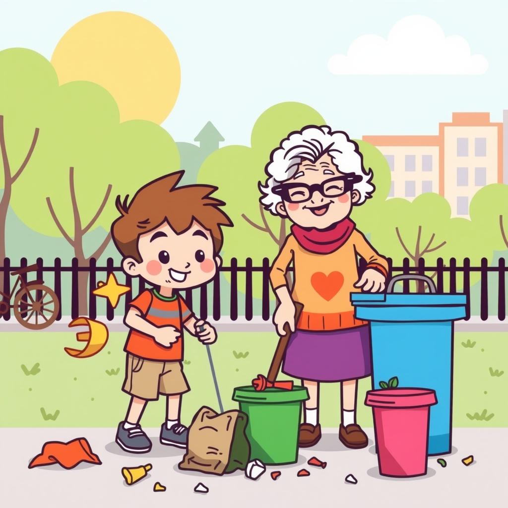 Kenny and Granny Clean Up the Park