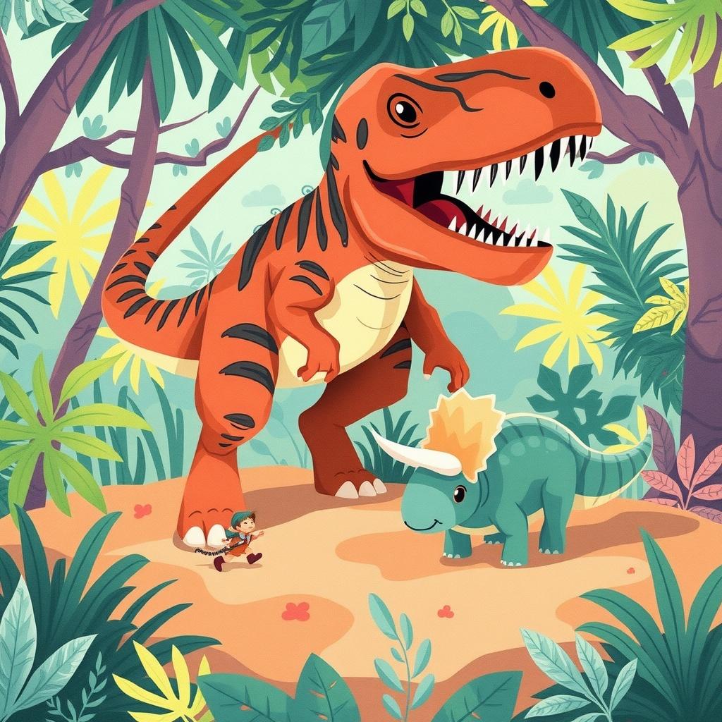 The Lonely Dinosaur's Journey