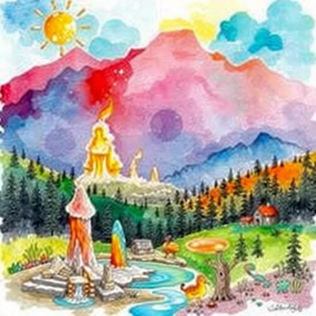The Enchanted Geyser Basin