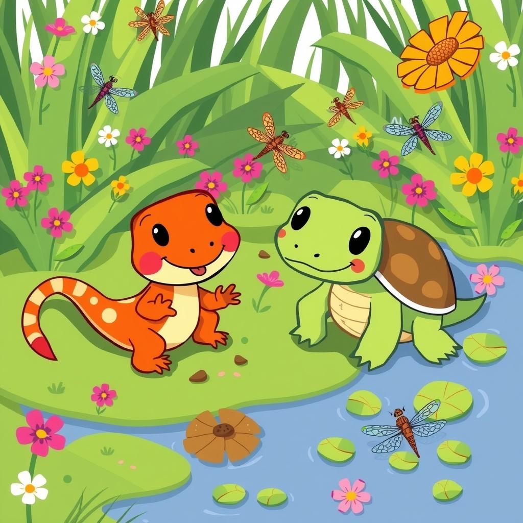 Sally and Timmy's Pond Adventure