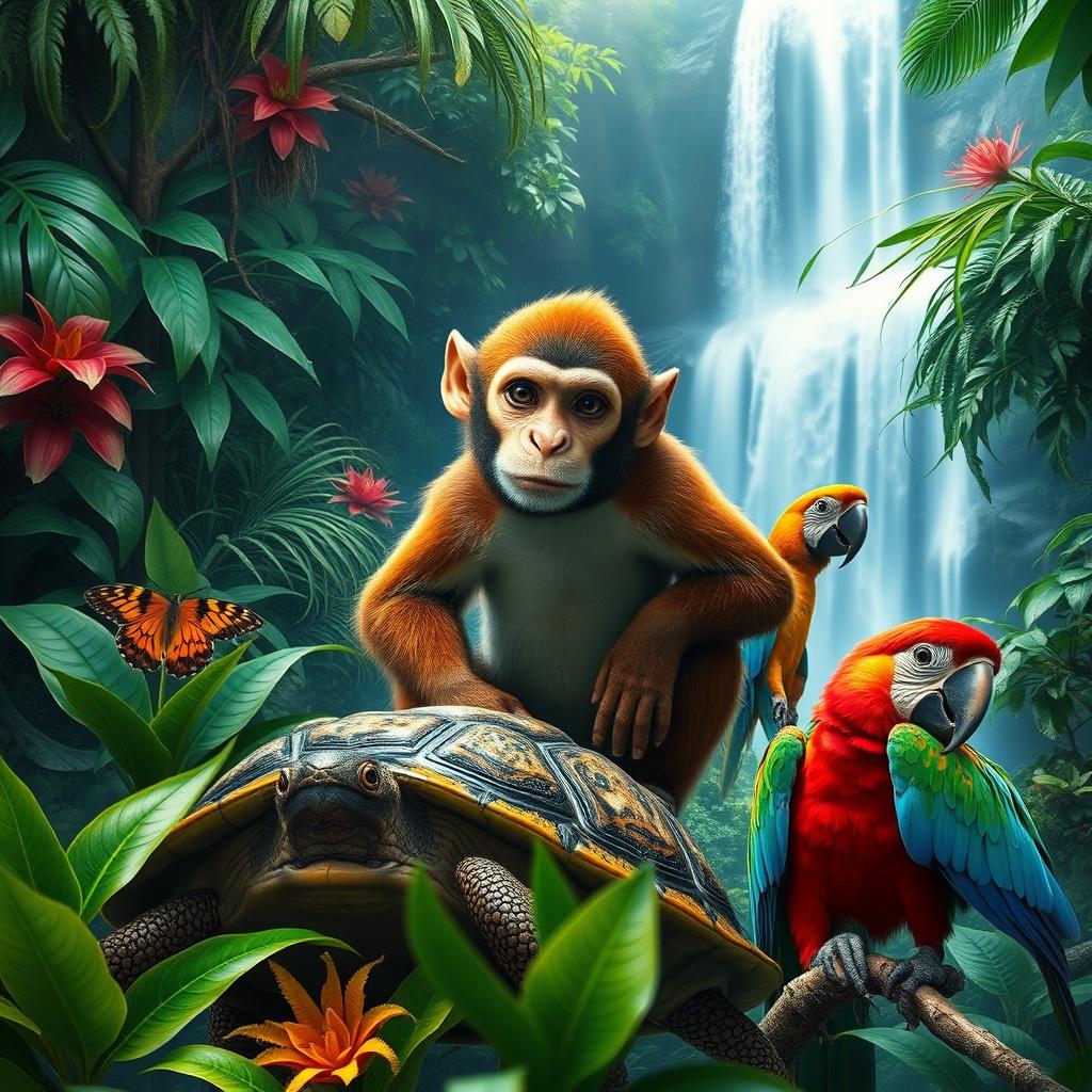 The Adventures of Animals in the Jungle: A Tale of Friendship & Teamwork