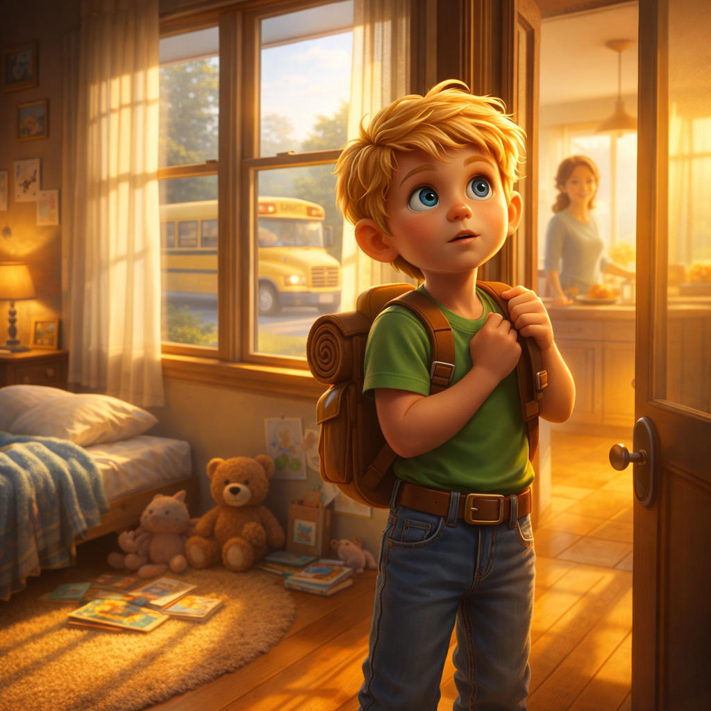 Olivers first day of Kindergarten