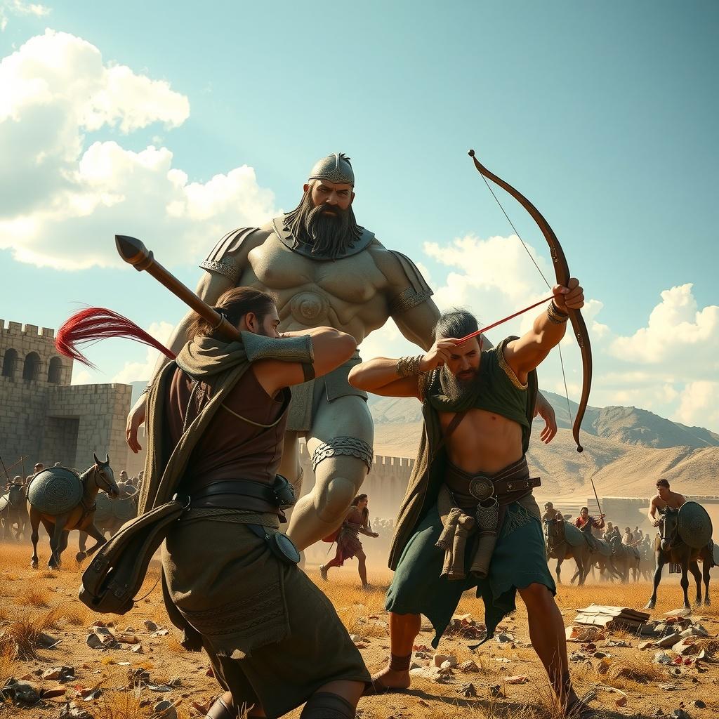 David and Goliath: The Shepherd and the Giant