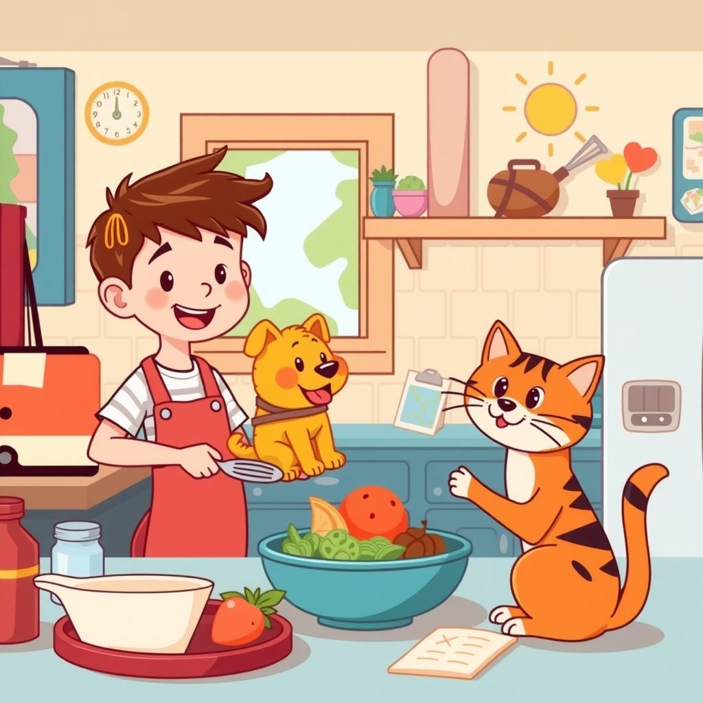 The Culinary Journey of Edmund and His Pets