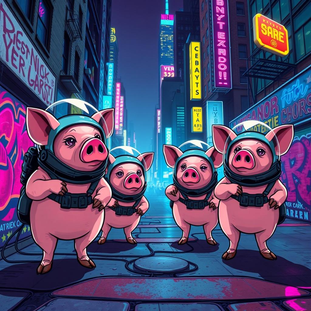 The Adventures of Space Pigs in New York