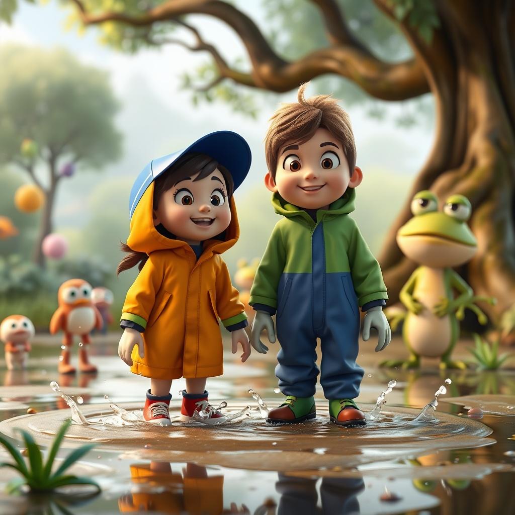 Max and Mia's Rainy Day Adventure