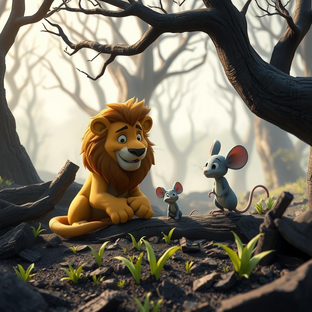 The Lion and the Mouse: After the Flames