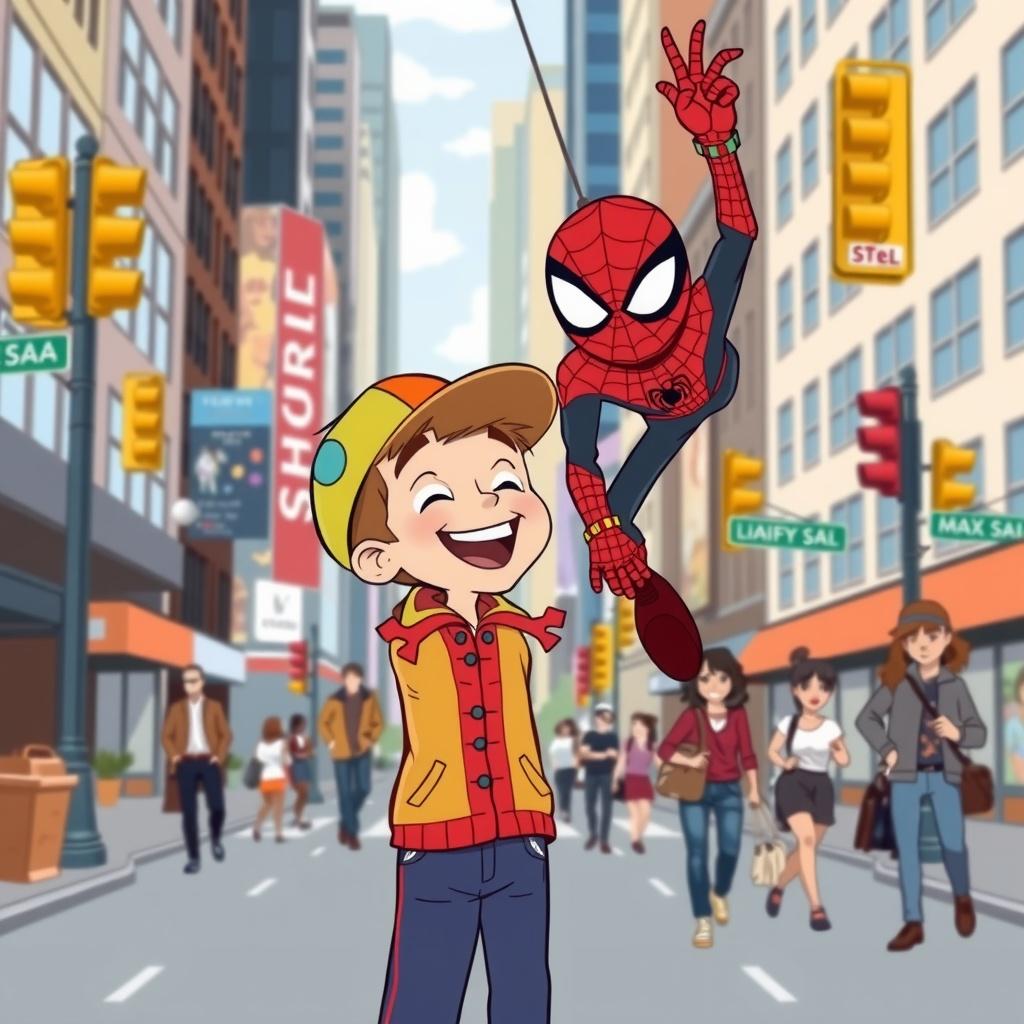 The Hero in Red and Blue