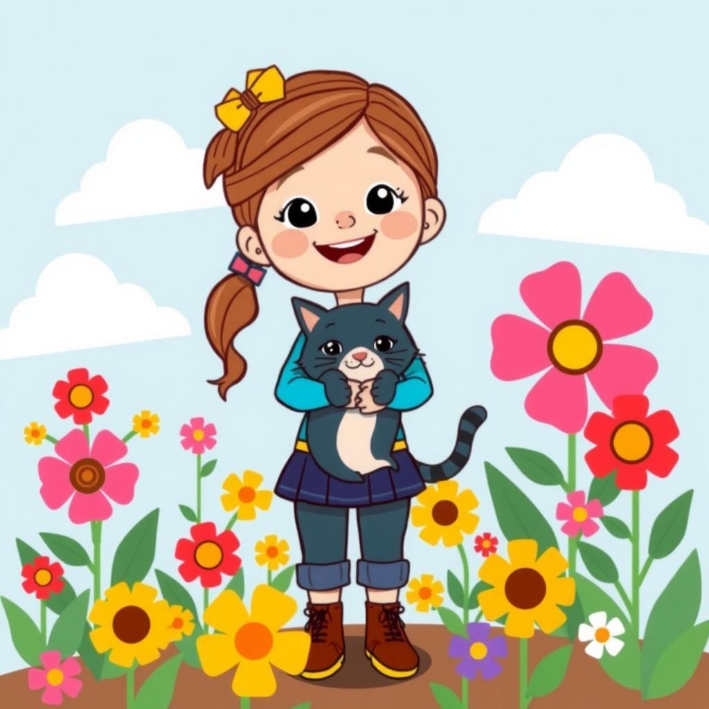 The Girl and Her Cat: Overcoming Fears