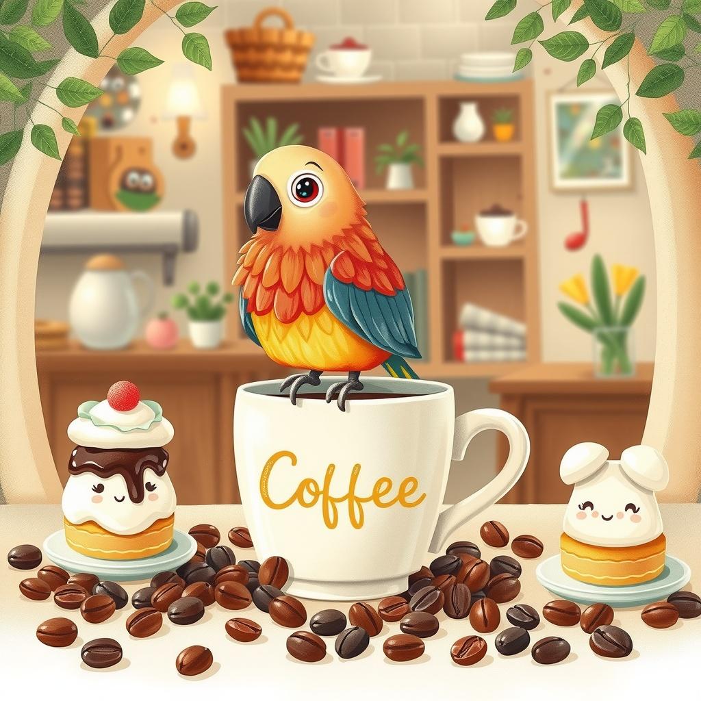 The Cheeky Parrot of the Coffee Shop