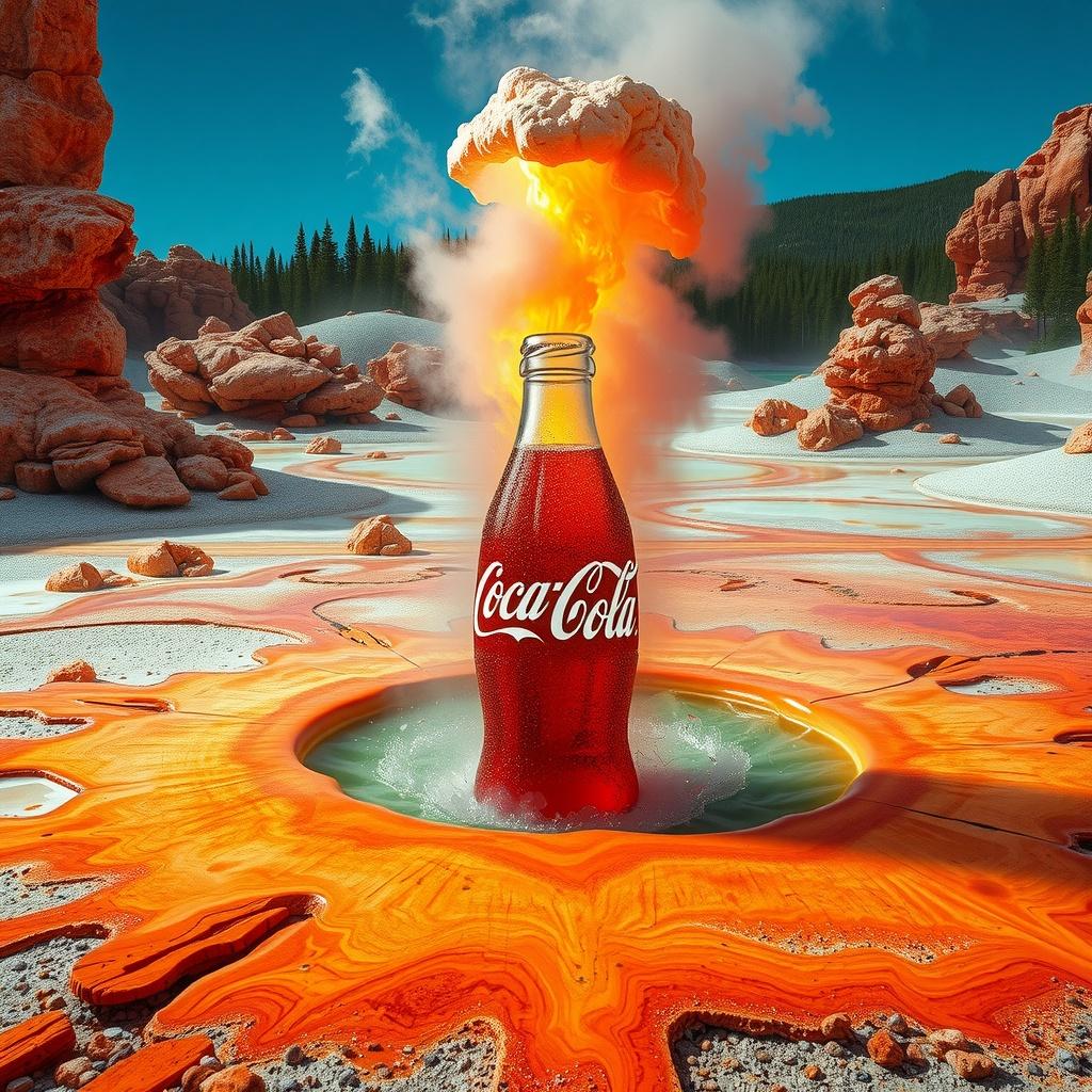 The Coca Cola Geyser Basin