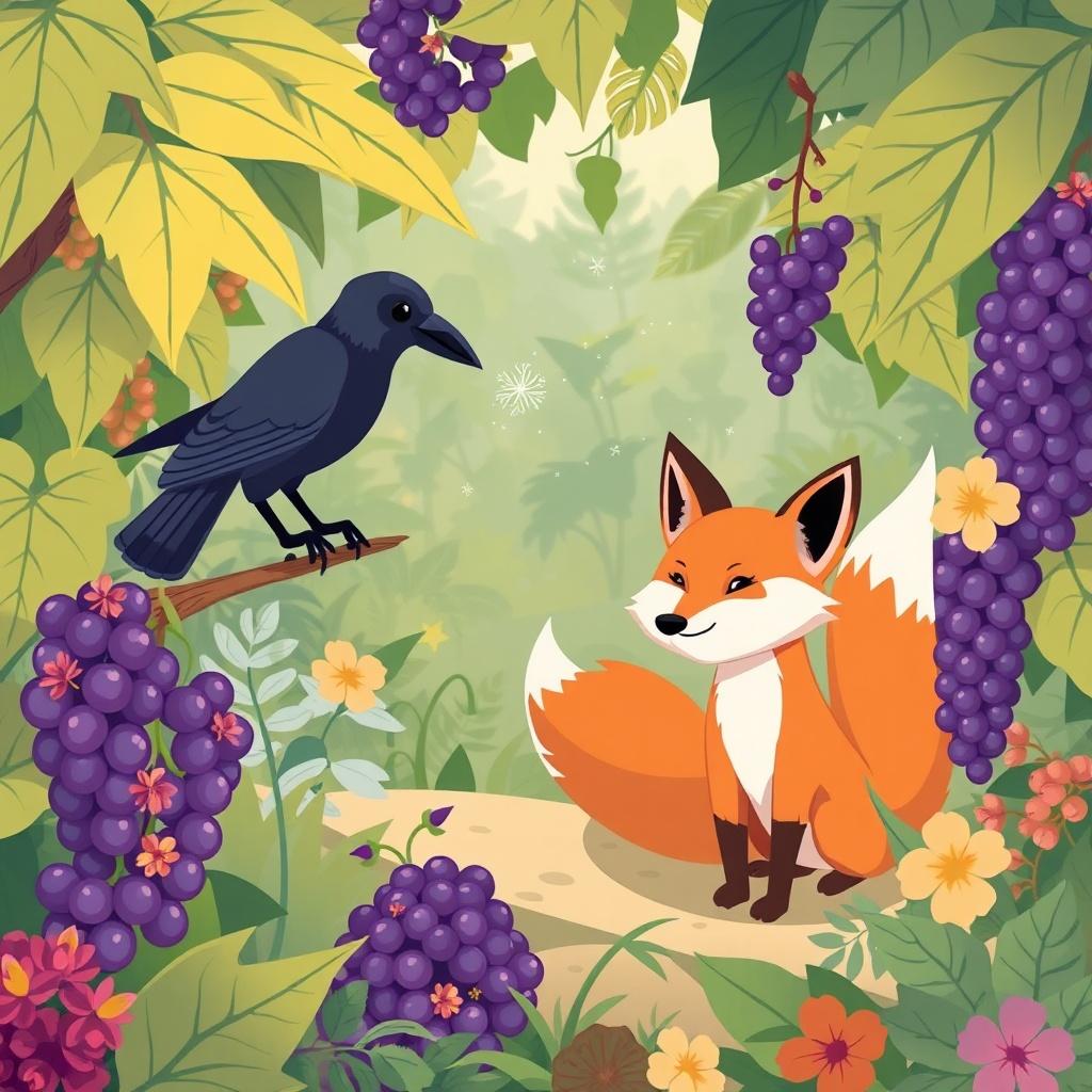 The Cunning Fox and the Coveted Grapes
