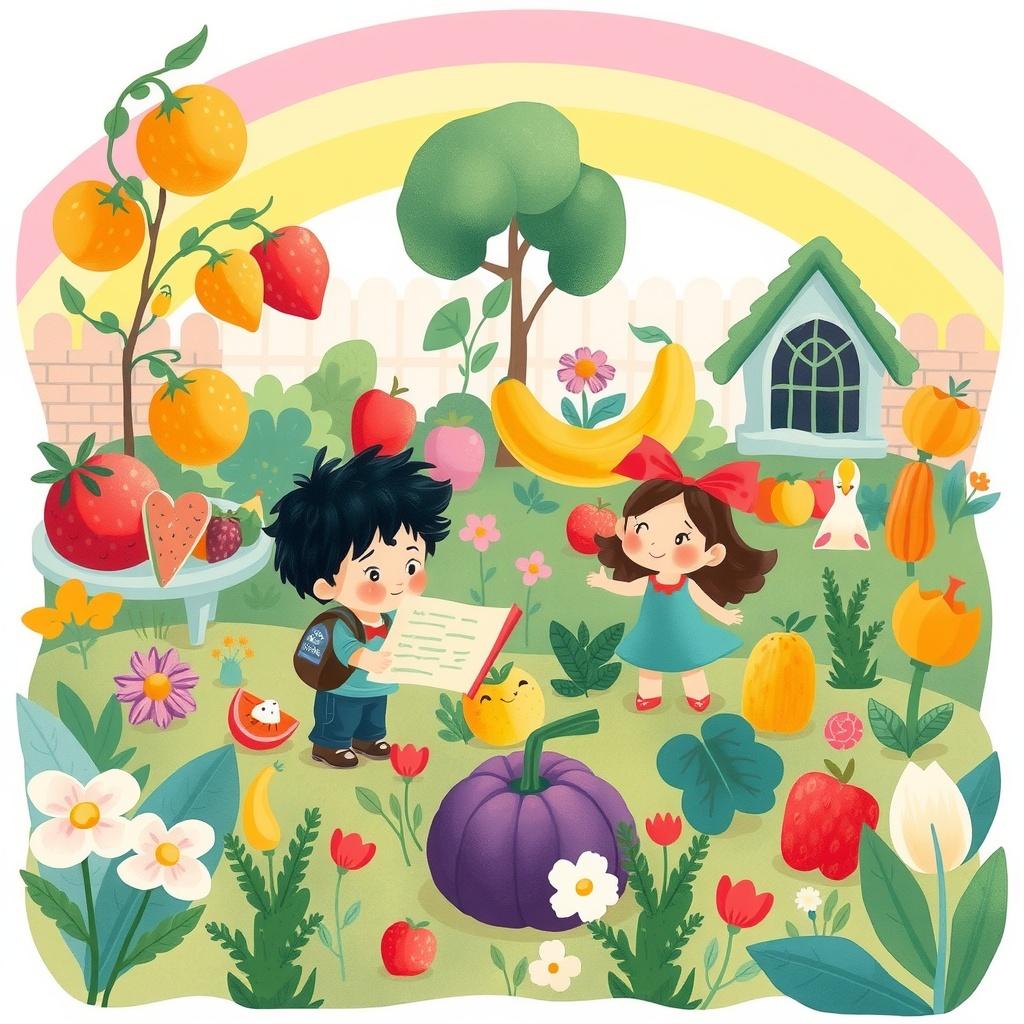 The Adventures of Milo and Asha: Exploring Healthy Foods