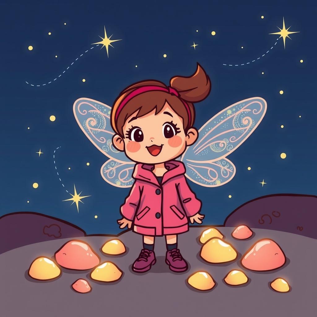 Celia's Pink Jacket with Pocket of Wishes