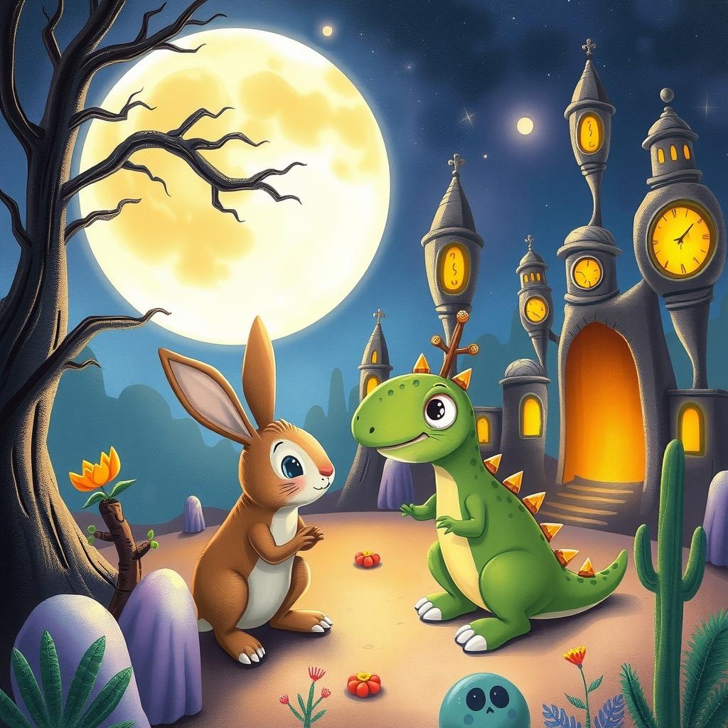 The Rabbit and the Dinosaur Who Forgot