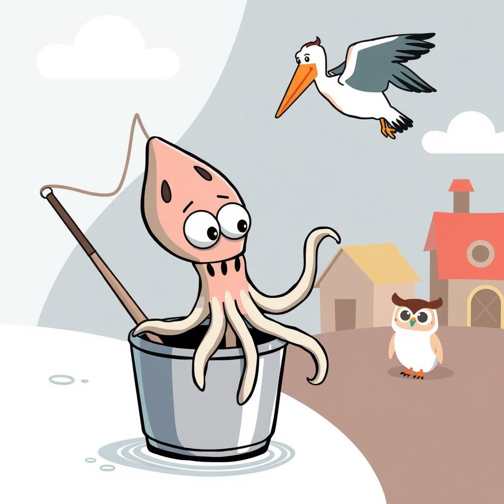 Silly Squid vs. The Farm Owl