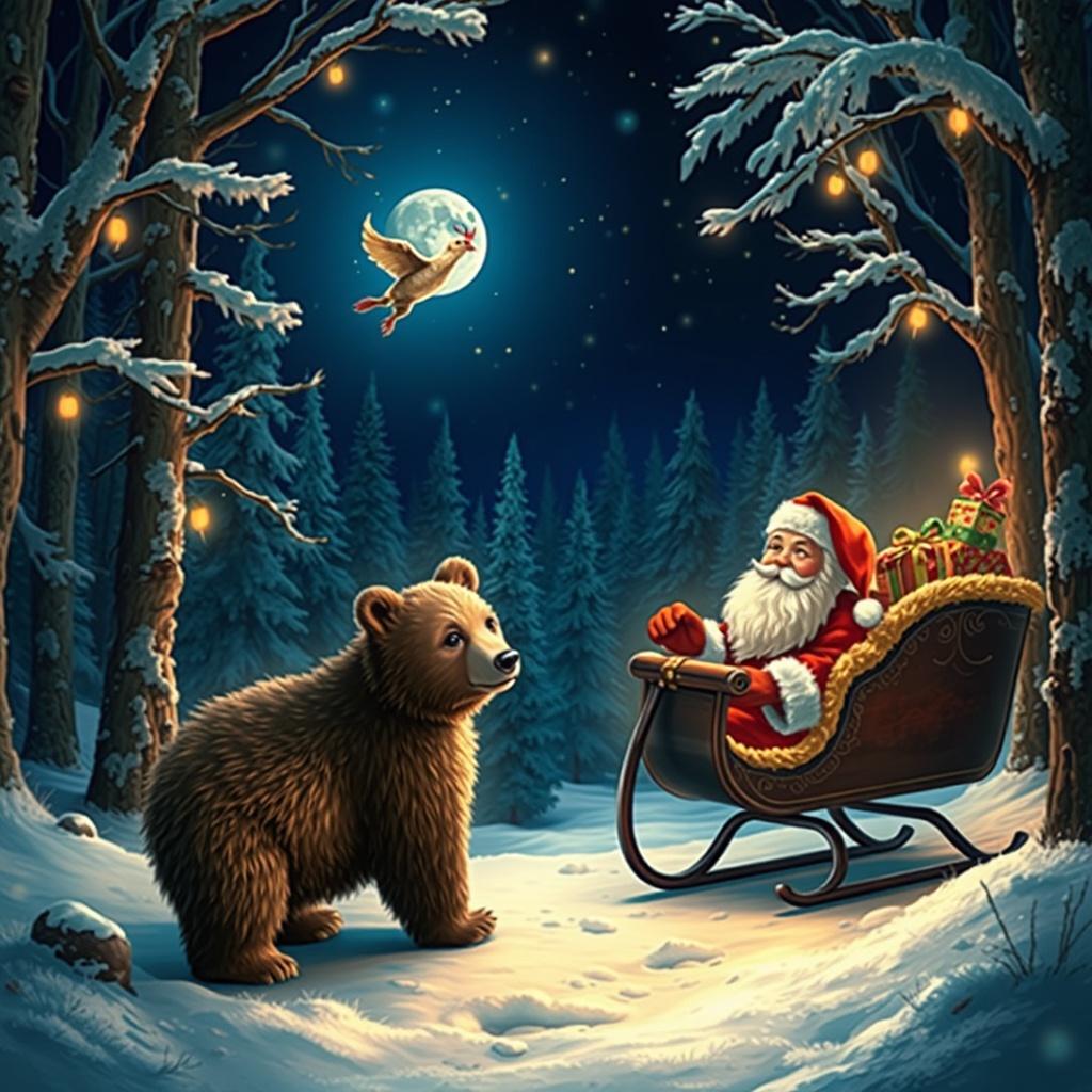 The Bear's First Christmas Encounter
