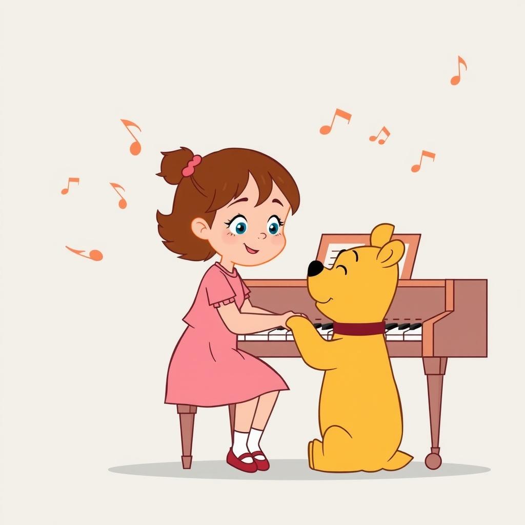 Pooh and the Piano