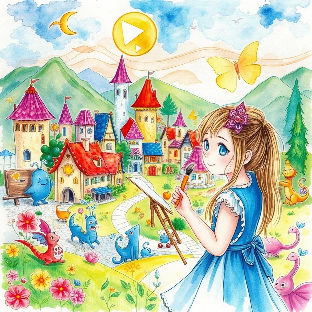 Luna and the Magic Paintbrush