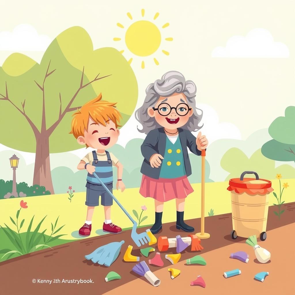 Kenny and Granny Clean Up the Park
