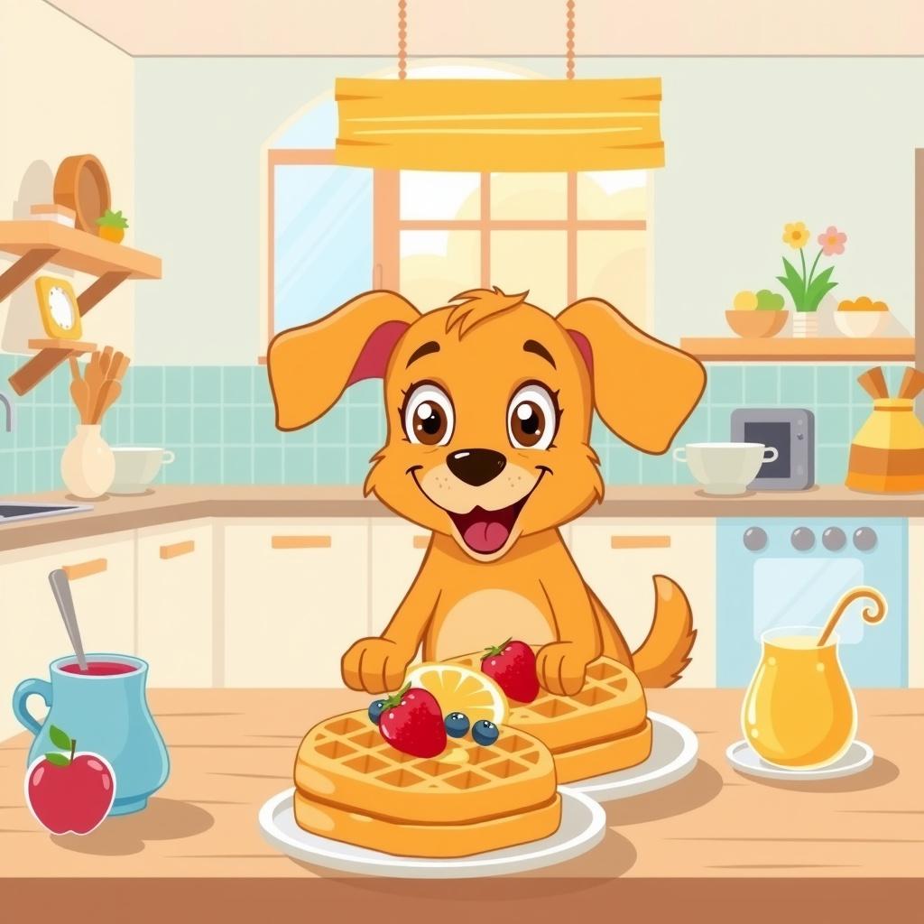 The Dog and the Waffles