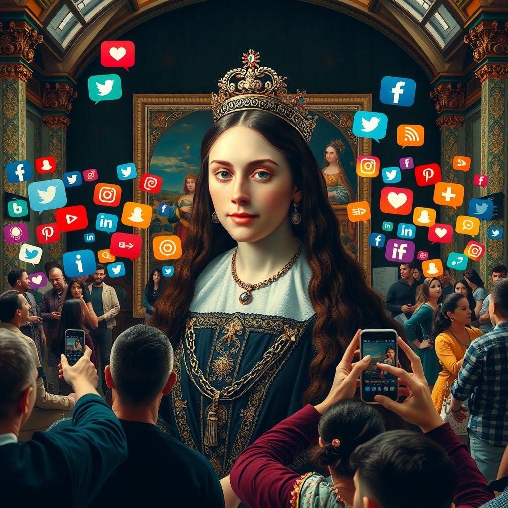 The Painting That Posted Selfies