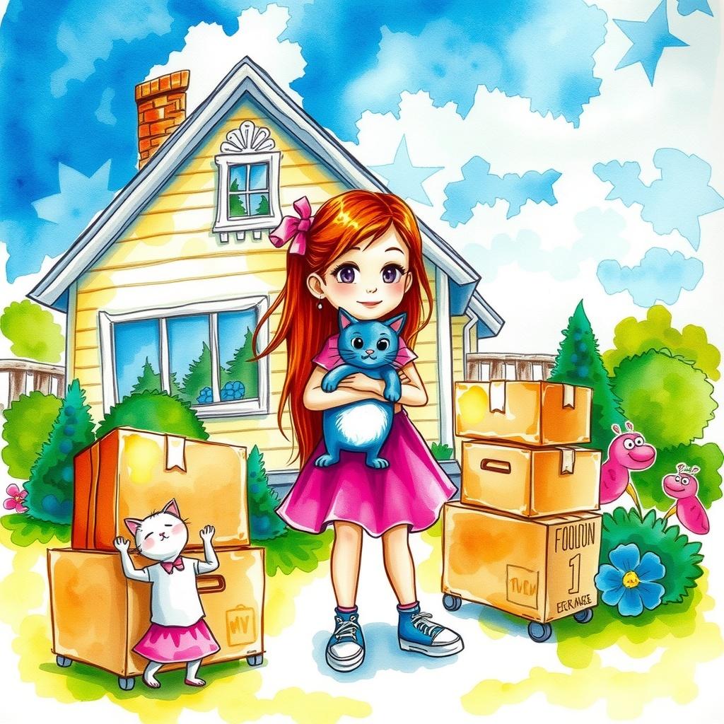 The Little Girl and Her Cat's New Adventure