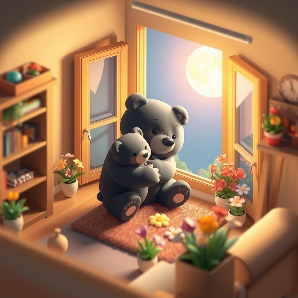 Moonlit Flower Garden