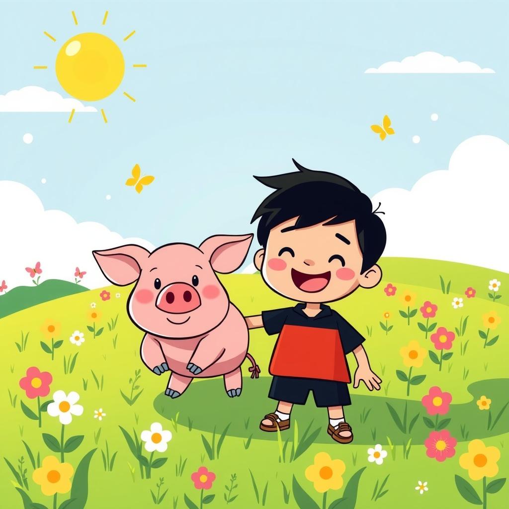 Rico and His Piggy Pig