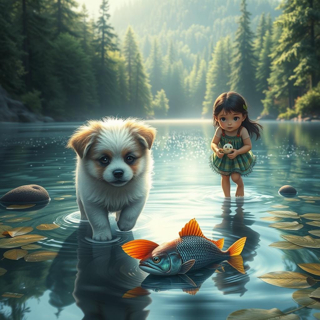 Ishu and Shiro's Magical Adventure: The Enchanted Lake