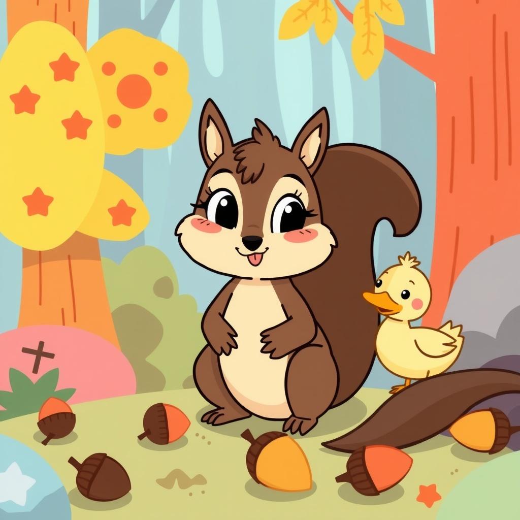 Nina Nibbles and the Missing Acorns
