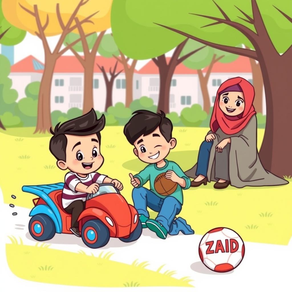 Zayyan's Colorful World of Cars and Football