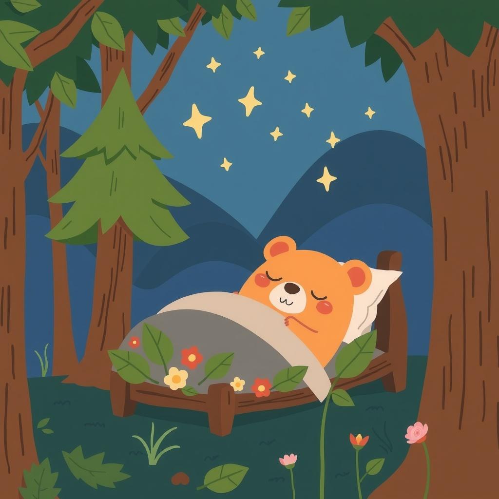 The Sleepy Bear's Bedtime Tale