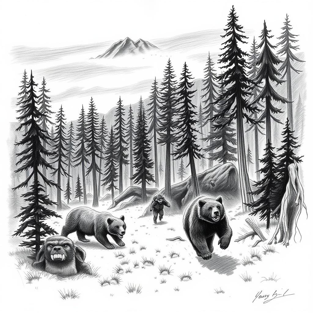 The Chase in the Alaskan Wilderness
